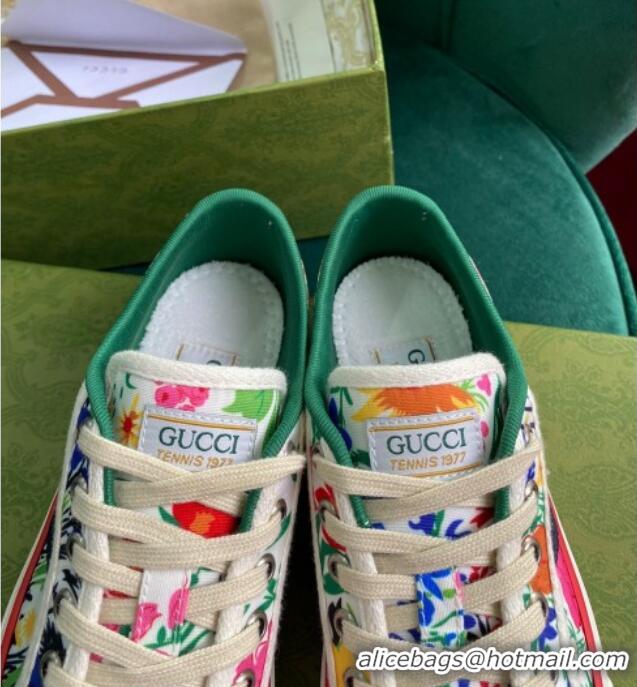 Best Price Kai x Gucci Donald Bear GG Canvas Tennis 1977 Low-Top Sneaker 510108 Pink 2021