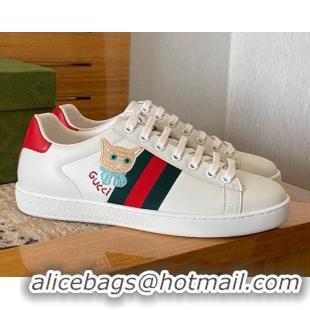 Purchase Gucci Ace Sneaker with Cat 0510112 White 2021