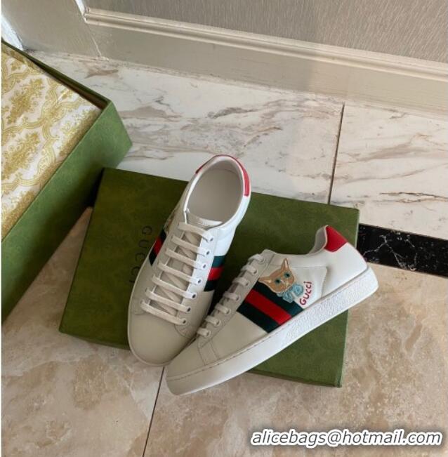 Purchase Gucci Ace Sneaker with Cat 0510112 White 2021