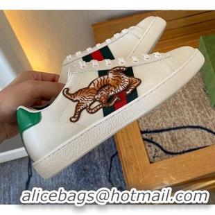 Grade Quality Gucci Ace Sneaker Tiger Embroidery 510113 White 2021