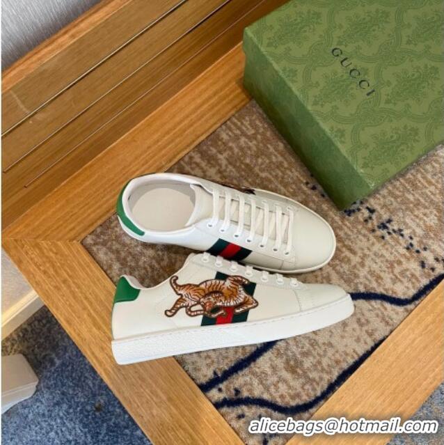 Grade Quality Gucci Ace Sneaker Tiger Embroidery 510113 White 2021