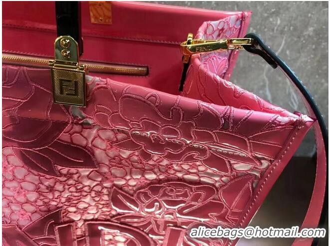 Buy Discount FENDI LARGE embroidery bag 8BH386AB Rose