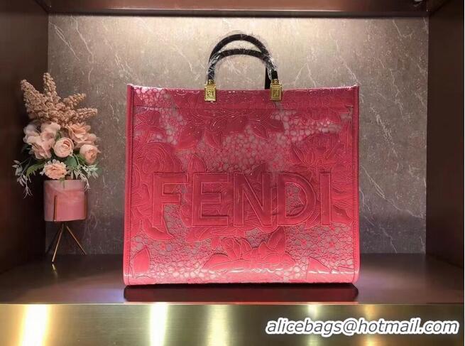 Buy Discount FENDI LARGE embroidery bag 8BH386AB Rose