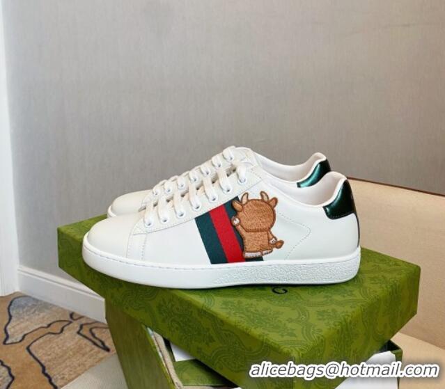 Good Taste Doraemon x Gucci Ace Sneaker 510114 White 2021