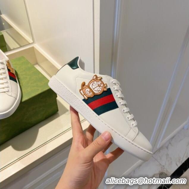 Good Taste Doraemon x Gucci Ace Sneaker 510114 White 2021