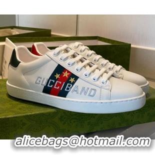 Best Grade Gucci Ace Embroidered Sneaker 510115 White 2021