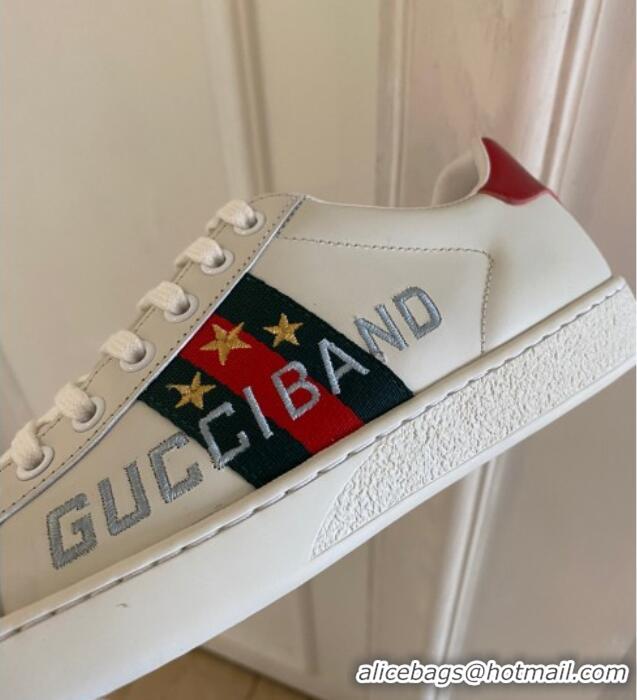 Best Grade Gucci Ace Embroidered Sneaker 510115 White 2021