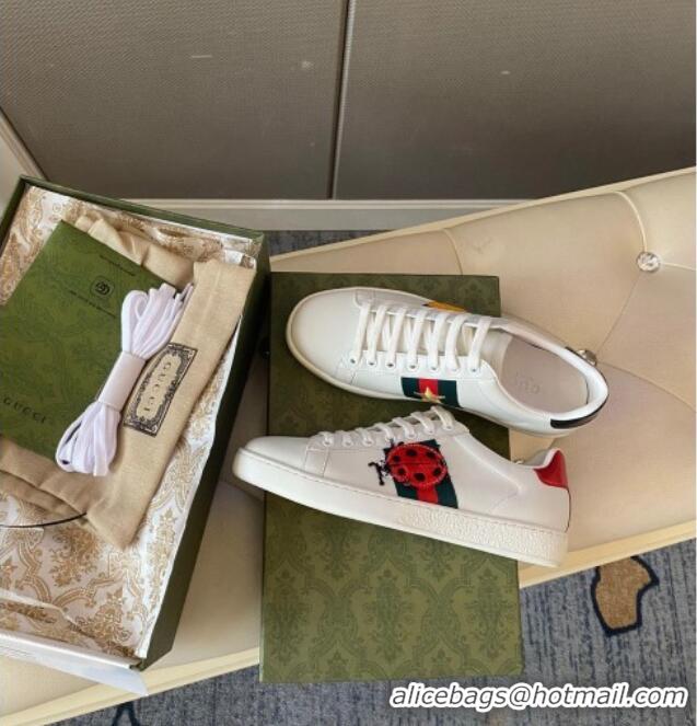 Good Looking Gucci Ace Sneaker with Pineapple 510116 White 2021