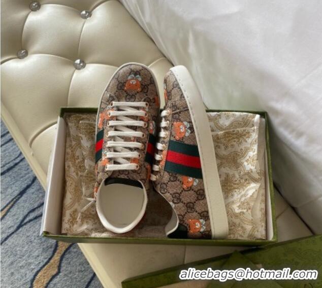 Best Product Kai x Gucci Ace GG Sneaker 0510118 Beige 2021