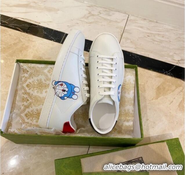 Lowest Price Doraemon x Gucci Ace Sneaker 0510119 White 2021