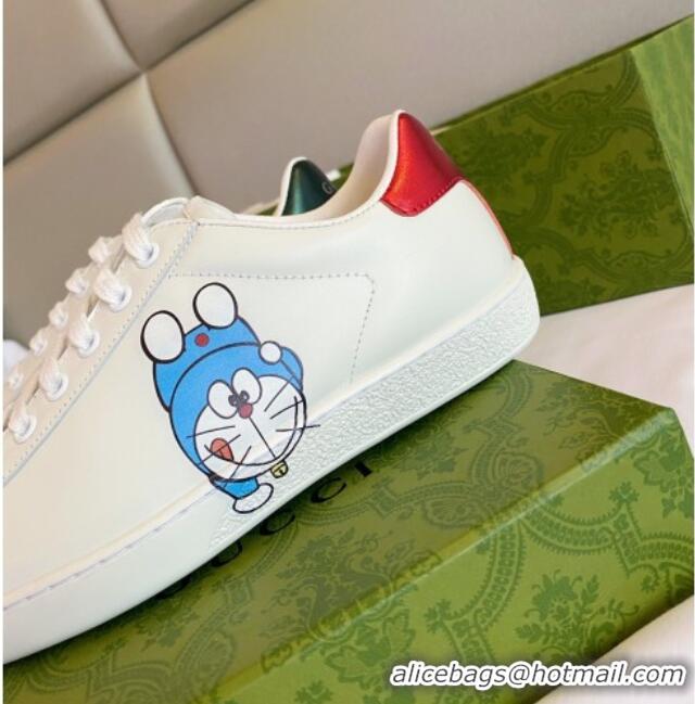 Lowest Price Doraemon x Gucci Ace Sneaker 0510119 White 2021