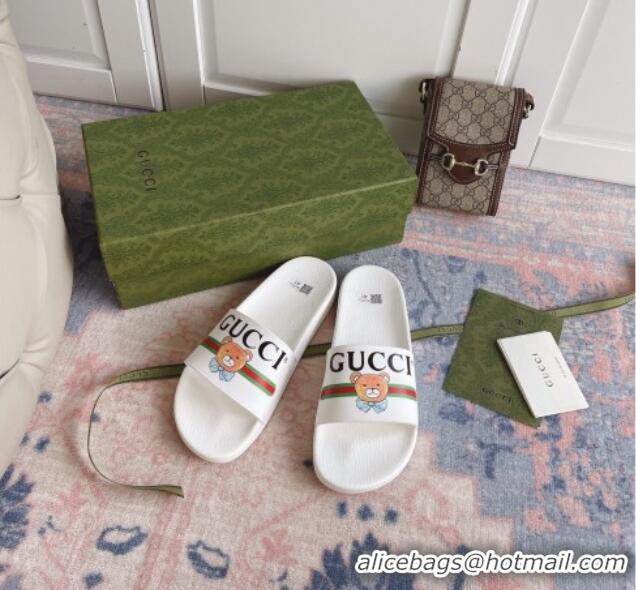 Good Product Kai x Gucci Flat Slide Sandal 0510122 White 2021 01