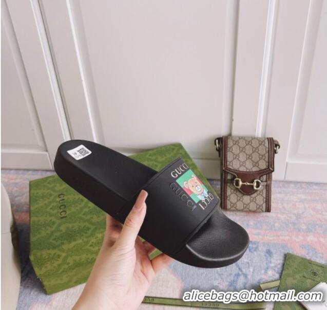 Fashion Kai x Gucci Flat Slide Sandal 0510123 Black 