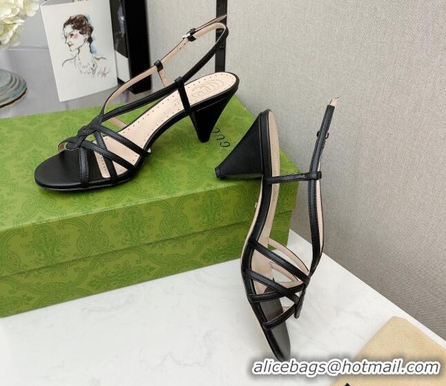 Popular Gucci Open Toe Sandal 061168 Black 2021