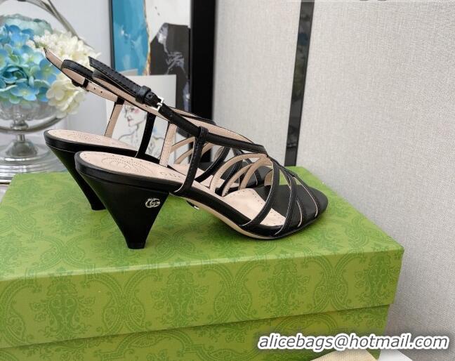 Popular Gucci Open Toe Sandal 061168 Black 2021