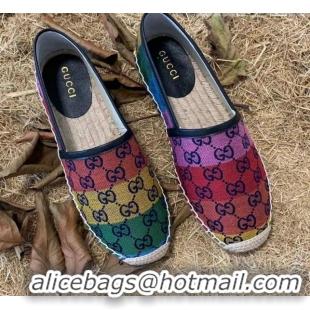 Pretty Style Gucci GG Multicolor Canvas Espadrilles Multico 070905