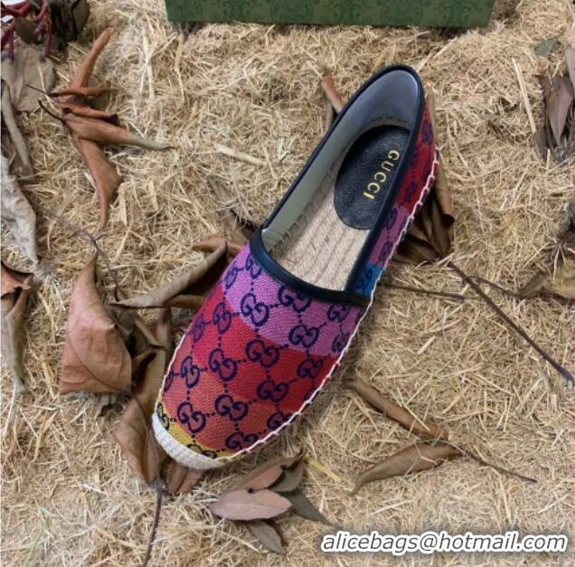 Pretty Style Gucci GG Multicolor Canvas Espadrilles Multico 070905