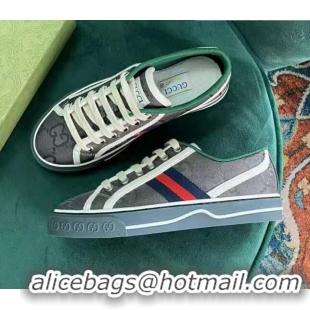 Best Design Gucci GG Gucci Tennis 1977 Sneaker 716099 Grey/Green 2021