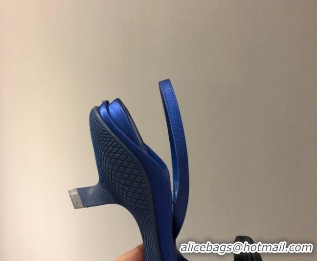 Best Price Prada Silk Slingback Pumps 3cm 042796 Royal Blue