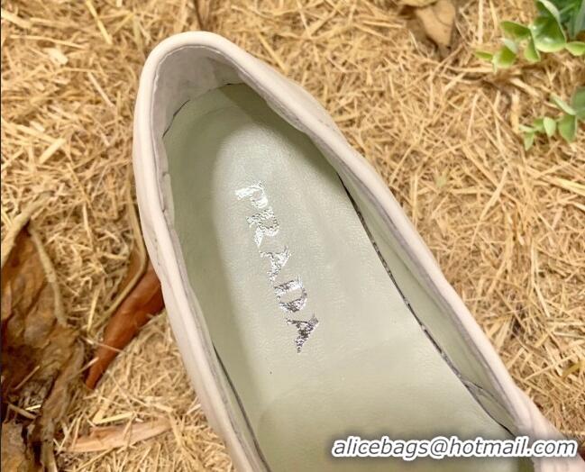 New Design Prada Nappa Lambskin Espadrilles 070890 White 2021