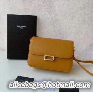 Promotional Yves Saint Laurent Calf leather cross-body bag Y357624 MUSTARD