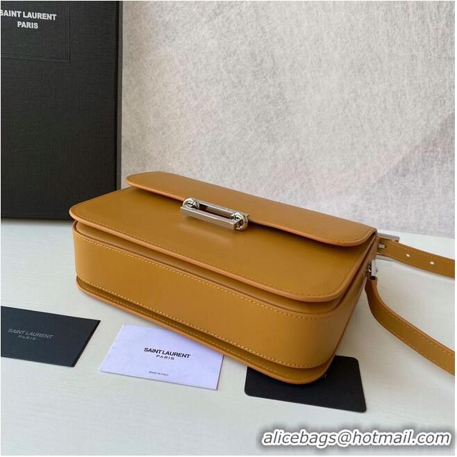 Promotional Yves Saint Laurent Calf leather cross-body bag Y357624 MUSTARD