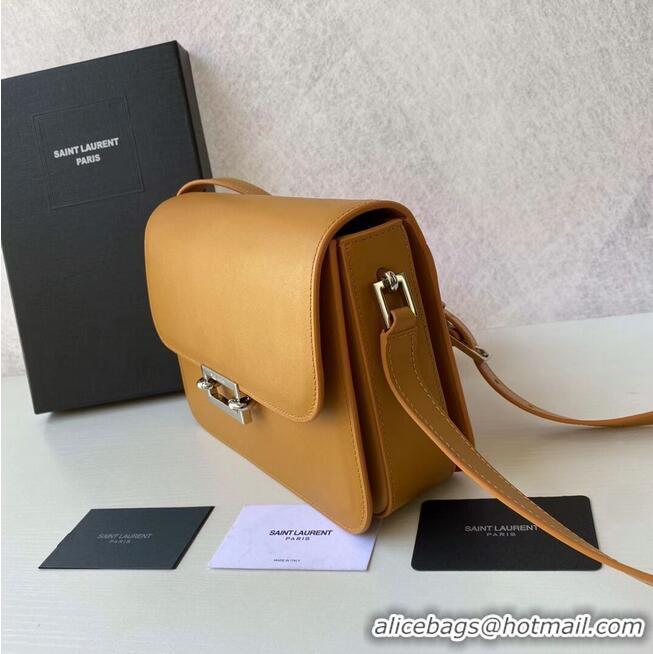 Promotional Yves Saint Laurent Calf leather cross-body bag Y357624 MUSTARD