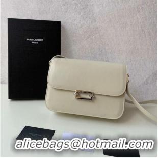 Popular Style Yves Saint Laurent Calf leather cross-body bag Y357624 BLANC VINTAGE