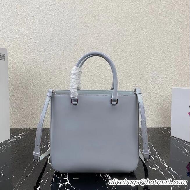 New Product Prada brushed leather tote 1BA330 Light Grey