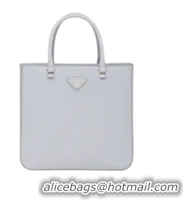 New Product Prada brushed leather tote 1BA330 Light Grey