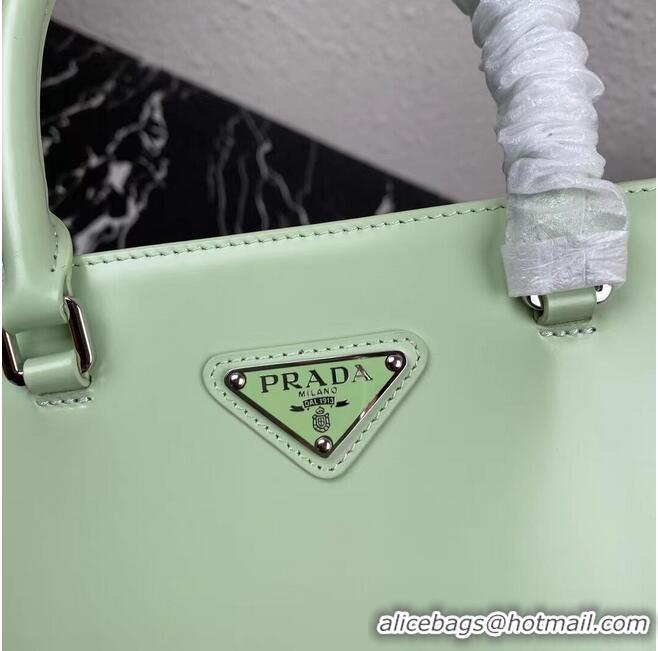 Perfect Classic Prada brushed leather tote 1BA330 light green