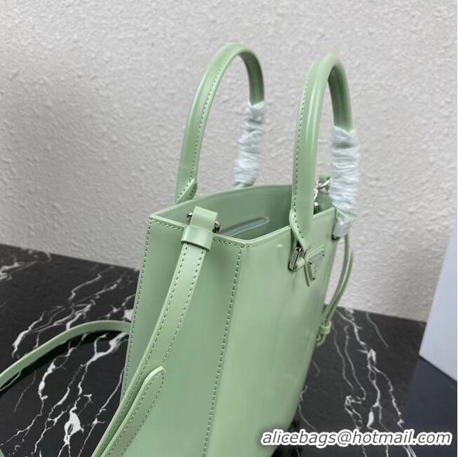 Perfect Classic Prada brushed leather tote 1BA330 light green