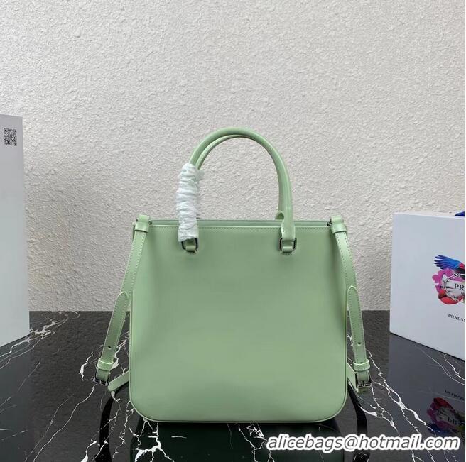 Perfect Classic Prada brushed leather tote 1BA330 light green