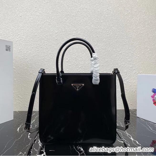 Reasonable Price Prada brushed leather tote 1BA330 Black