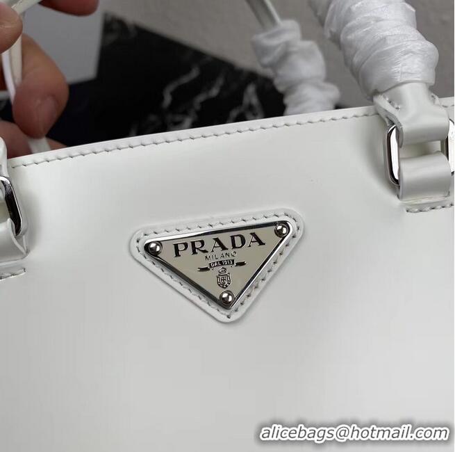 Low Cost Prada brushed leather tote 1BA330 white