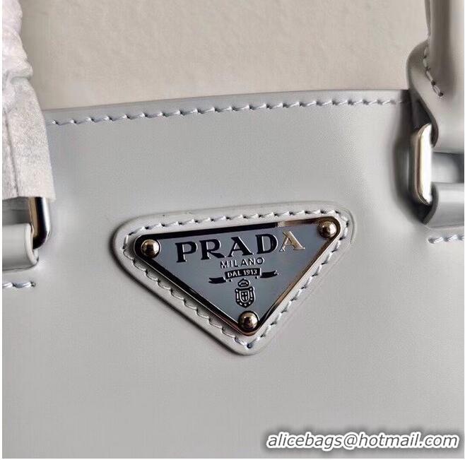 Market Sells Prada Small brushed leather tote 1AD331 light grey