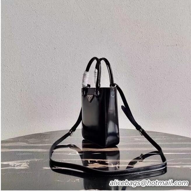 Classic Specials Prada Small brushed leather tote 1AD331 black