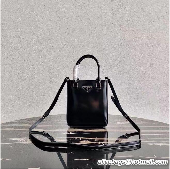 Classic Specials Prada Small brushed leather tote 1AD331 black