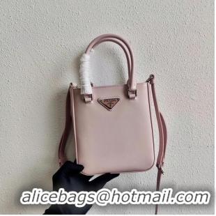 Spot Bulk Prada Small brushed leather tote 1AD331 pink