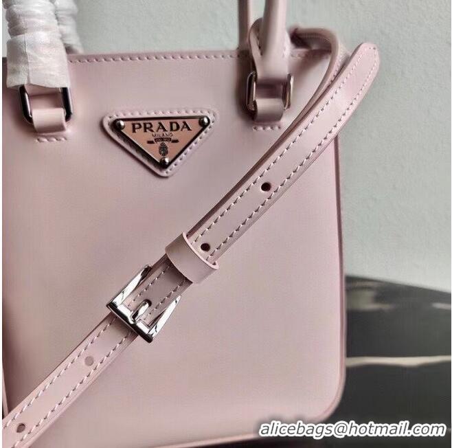 Spot Bulk Prada Small brushed leather tote 1AD331 pink