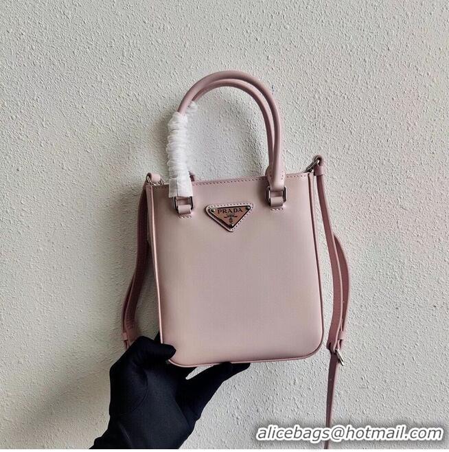 Spot Bulk Prada Small brushed leather tote 1AD331 pink