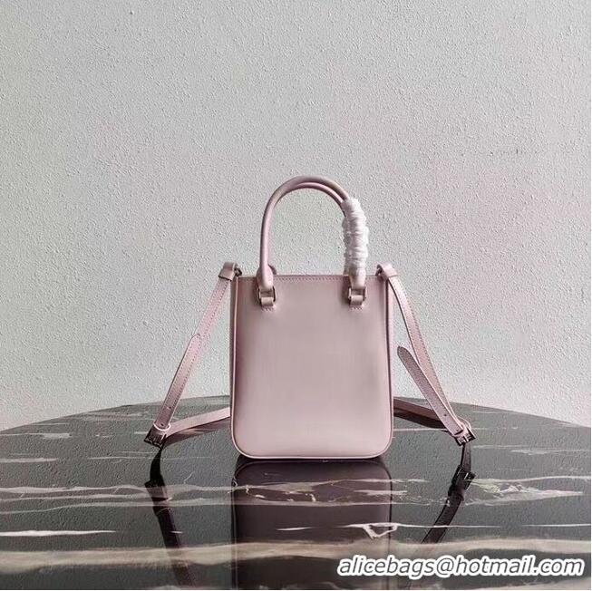 Spot Bulk Prada Small brushed leather tote 1AD331 pink