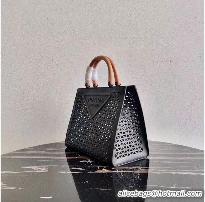 Newly Launched Prada leather tote bag 1AG405 black