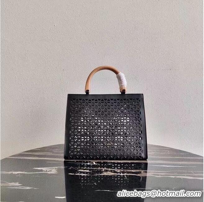 Newly Launched Prada leather tote bag 1AG405 black