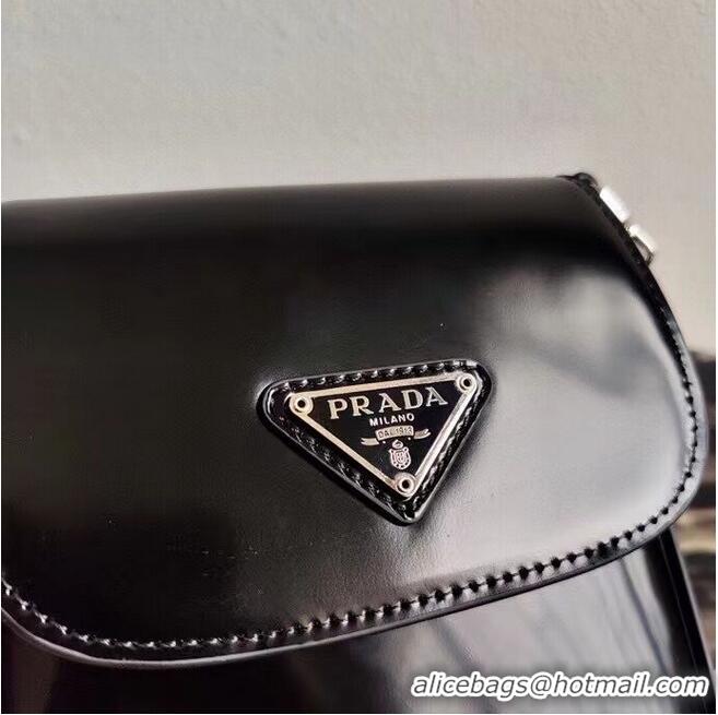 Good Looking Prada Brushed leather mini-bag 1BH185 black