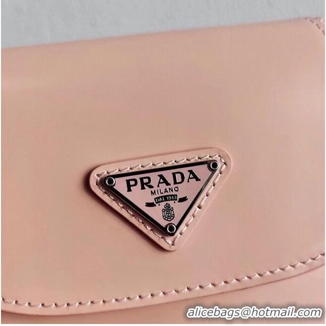 Unique Style Prada Brushed leather mini-bag 1BH185 light pink