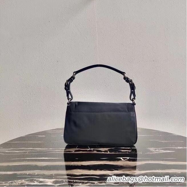 Shop Refined Prada Brushed leather small bag 2AD138 black