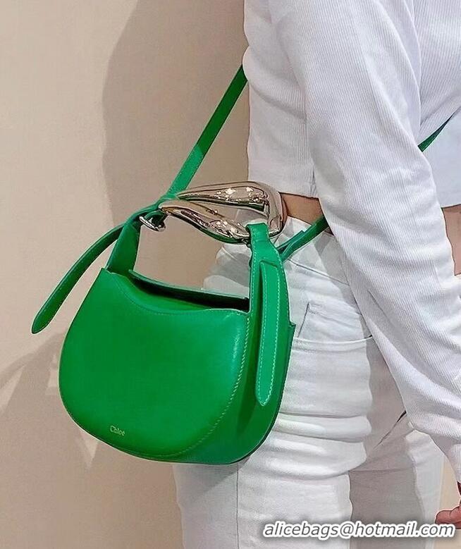 Good Quality Chloe Original Calfskin Leather Bag 3S1350 green