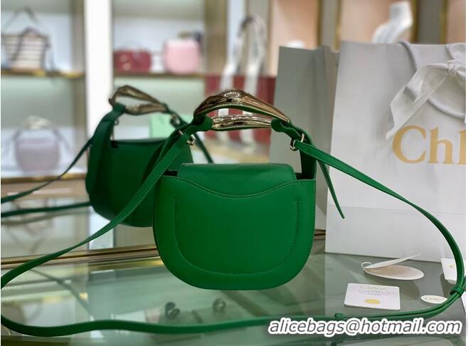 Good Quality Chloe Original Calfskin Leather Bag 3S1350 green