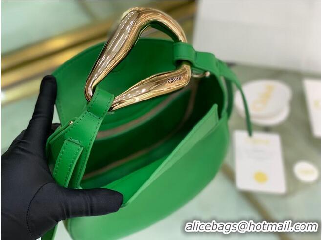 Good Quality Chloe Original Calfskin Leather Bag 3S1350 green